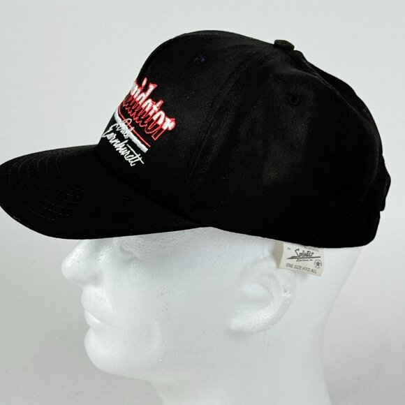 Dale Earnhardt The Intimidator Black Snapback Hat Vintage 90s USA Sports Image - Picture 2 of 6